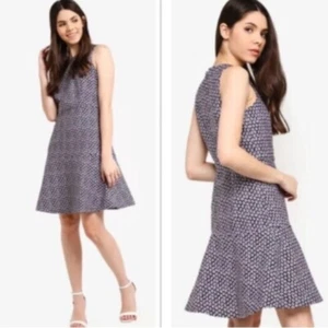 Vestido J Crew línea A en fular de flautista - Imagen 1 de 6