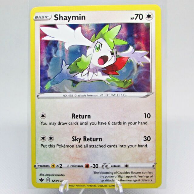 Mavin  Platinum Holo Rare Shaymin Sky Form 15/127 Pokemon Trading Card  Light Play / NM