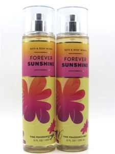 BATH & BODY WORKS FOREVER SUNSHINE BODY MIST SPRAY 8 FL OZ (LOT OF 2 PCS) - Picture 1 of 1