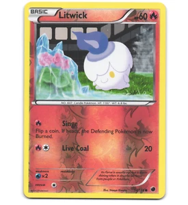 Tarjeta inversa Pokemon 2013 casi nueva Litwick 14/116 Plasma Freeze - Imagen 1 de 1