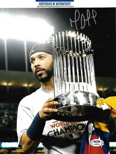 Foto firmada por Marwin Gonzalez 17 SERIE MUNDIAL HOUSTON ASTROS 8X10 CERTIFICADO DE AUTENTICIDAD PSA AI89182 - Imagen 1 de 1
