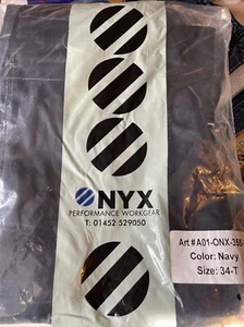Men’s Navy NYX Performance Workgear Trousers 34 T