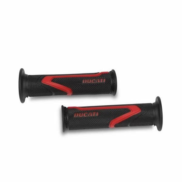 Pair Racing Grips Red/Black Genuine Ducati 96280811AA