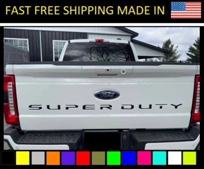 2023 2024 Super Duty letras insertar calcomanías F250 F350 puerta trasera incrustación pegatinas Foto 1 de 3