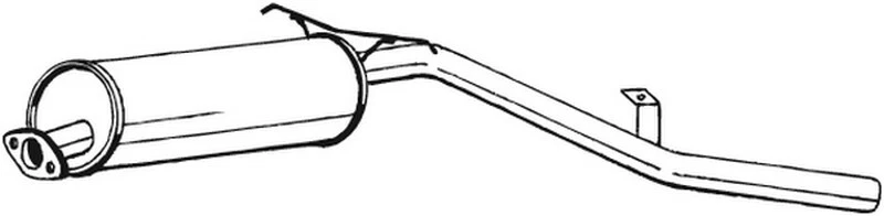 72 CV SILENZIATORE POSTERIORE PER NISSAN Pick-up D21 2.5 D 4WD KW 53 CV 72 - Imagen 1 de 1