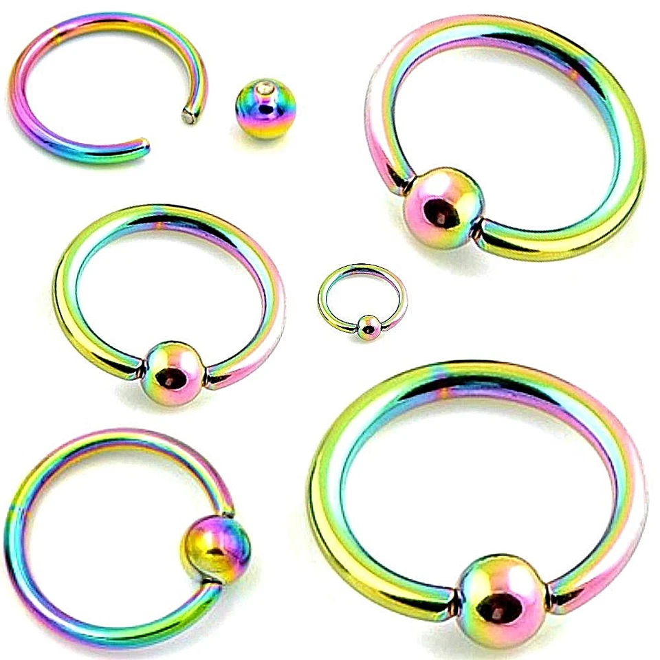 NASENPIERCING SEPTUM BCR KLEMMRING LIPPEN HELIX TRAGUS RING OHR INTIM PIERCING  - Bild 1 von 1