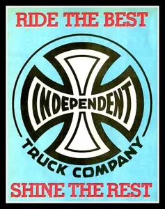 4.25" Independent Trucks vinyl sticker. Vintage style skateboard decal 4 car. - Picture 1 of 2