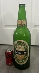 Heineken Glass Extra Large 18.25" Dealer Store Bar Vintage Display Bottle - Picture 1 of 4