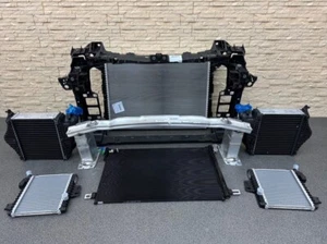 LAMBORGHINI URUS FRONT FRAME BUMPER BAR RADIATOR AIR COOLER CONDENSER / SET - Picture 1 of 3
