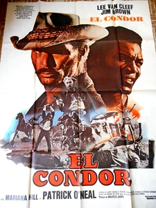 AFFICHE 120X160 - EL CONDOR - LEE VAN CLEEF - JIM BROWN - WESTERN - 1970 - Photo 1/2