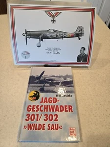 Jagd-Geschwader 301/302 Wilde Sau and Signed Profile - Bild 1 von 2