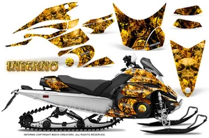 Yamaha FX Nytro 08-14 Graphics Kit CreatorX Snowmobile Sled Decals INFERNO Y - Picture 1 of 1