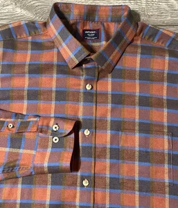UnTuckit Ryan Performance Checked Flannel Shirt, Stretch, Size 2XL - Picture 1 of 8