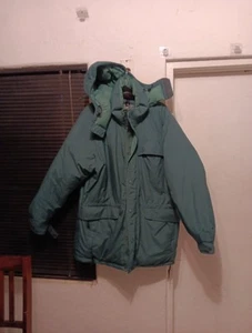 Eastern Mountain Sports Puffer Jacket green Goose Down Parka Coat Mens Sz XL - Picture 1 of 20