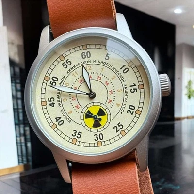 Vintage Raketa Watch Mechanical Radiation Military Wrist Russian Soviet USSR Men - Image 1 of 4