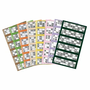 (Pack of 2) 600 Bingo Books Security Coded Number Party Friends Family Game Gift - Picture 1 of 11