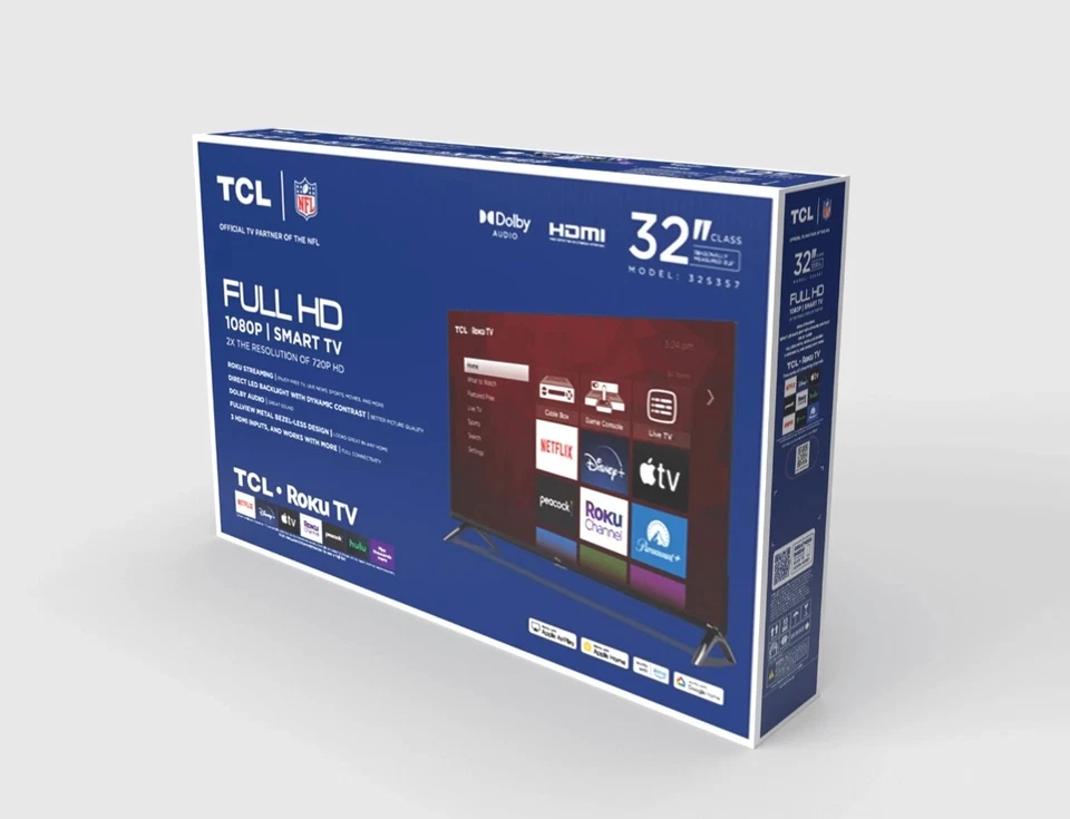 Tv tcl 32 inch smart tv roku - Image 1 of 4