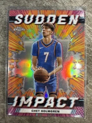2023-24 Topps Chrome #SI-23 Chet Holmgren Sudden Impact - Image 1 of 2