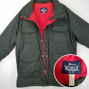 Vintage Woolrich Men's XL Black Field Utility Jacket Coat Parka Liner USA Made - Picture 1 of 15