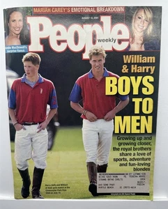 People Magazine August 13 2001 William & Harry Boys to Men - Picture 1 of 1