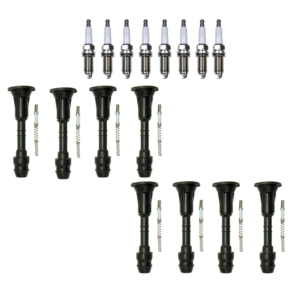 Kit de 8 enchufes estándar Denso y botas de bobina de encendido NGK para Infiniti QX56 5,6 L V8 Foto 1 de 1