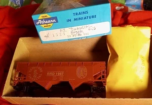 New York Financial Hopper Open Top Custom Donnelly Athearn HO RRD 1987 34' NY SH - Picture 1 of 6