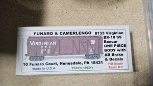 F & C HO Scale Craftsman Kit Virginian Boxcar 8133 New - Picture 1 of 2