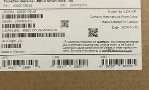 Lenovo ThinkPad Universal USB-C Smart Dock New In Box - Zdjęcie 1 z 2
