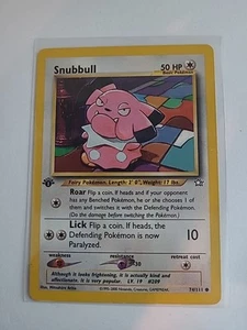 1x Pokémon SNUBBULL 74/111 1ª Edición Neo Genesis Light Play LP Envío Gratis - Imagen 1 de 18