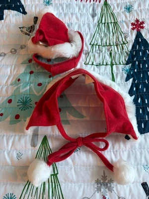 DISFRAZ DE SANTA CLAUS MASCOTA NAVIDAD TALLA MEDIANA PARA UN PERRO O GATO PEQUEÑO Foto 1 de 4