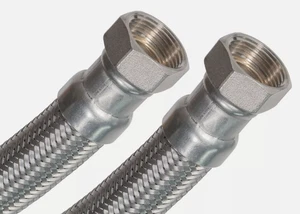 Panzerschlauch, Flexschlauch DN13, 1/2" Ü x 3/4" Ü 60 cm - Bild 1 von 2