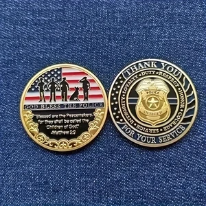 *NEW* POLICE OFFICER THANK YOU CHALLENGE COIN ~ COMMEMORATIVE COIN - Picture 1 of 1