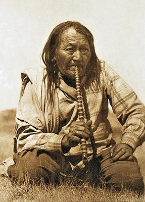 Arapoha Smoke, fotógrafo, por Edward S. Curtis 1910, impresión nueva 5 x 7 Foto 1 de 4