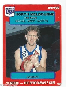 1990 Stimorol (102) Michael MARTYN North Melbourne - Picture 1 of 1