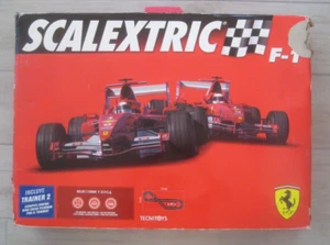 Scalextric Ferrari 2004 F1 Formula 1 Slot Car Set #8072 Technitoys Trainer2 RARE - Picture 1 of 8