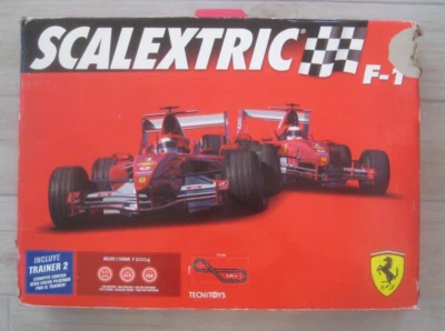 Scalextric Ferrari 2004 F1 Formula 1 Slot Car Set #8072 Technitoys Trainer2 RARE - Image 1 of 4