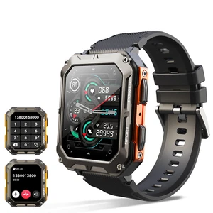 New C20 Pro Smart Watch Men Voice Assistant BT Wireless Call Business Outdoor Sp - Photo 1 sur 12