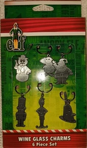 iCup 17181 Elf Movie Wine Glass Charms New WB Buddy Narwal 6 Piece Set Metal - Picture 1 of 11