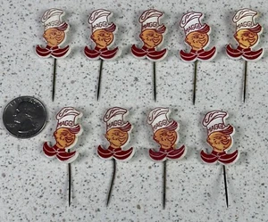 Menge 9 Maggi Suppen Koch Niederländisch Vintage Stick Pin Anstecker Pins #49261 - Bild 1 von 5