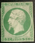napoleon  N°12 , scott  13,    5 ct vert  1854 NEUF* nsg  +425€