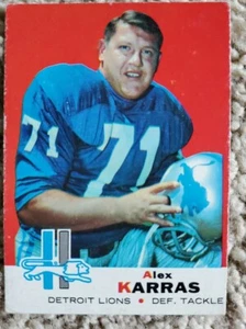 Alex Karras 1969 Topps Football #123 - Imagen 1 de 2