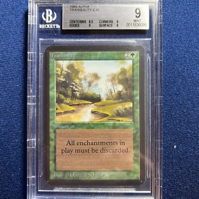 MTG Alpha Tranquility C G  BGS 9 MINT  (9 corners, edges, surface)  1993 - Image 1 of 2