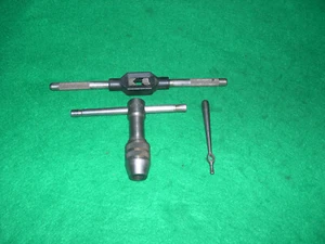 (3) Machinist Gewindebohrer Schraubenschlüssel 1-Handwerker + 1-Starrett? - Bild 1 von 4