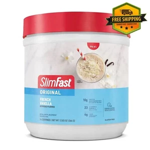 SlimFast Original Meal Replacement Shake Powder in French Vanilla, 12.83 oz - Picture 1 of 5