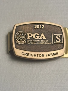 2012 PGA SOUTHWORTH SENIOR NATIONAL CHAMPINGSHIP CREIGHTON FARMS MONEY CLIP - Bild 1 von 4