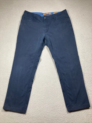 Enzo Tovare Pants Men’s 36x27 Blue Alpha Straight Leg 100% Cotton Casual - Image 1 of 4