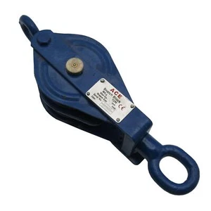Bloque de robo de doble gavilla con ojo giratorio 2 toneladas 150 mm (polea de cuerda de alambre de 16 mm) - Imagen 1 de 8