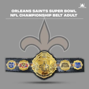 Cintura Orleans Saints Championship nuova personalizzata taglia adulto - Foto 1 di 4