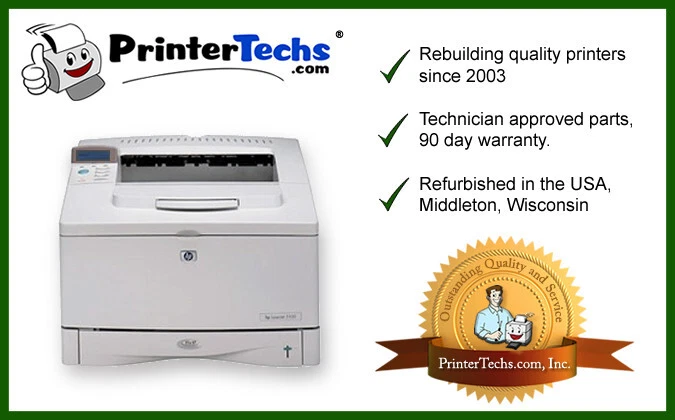 HP LaserJet 5000N Laser Printer - PrinterTechs Reman. C4111A - Image 1 of 1