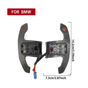 Carbon Fiber Steering Wheel Paddle Shifter For BMW X4 G02 2018-25 M3 G80 2021-25 - Picture 1 of 8